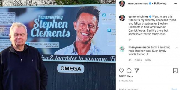 Stephen Clements billboard tribute